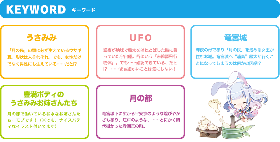 KEYWORD うさみみ ＵＦＯ 竜宮城 豊満ボディのうさみみお姉さんたち 月の都